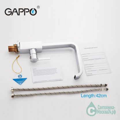 Смеситель Gappo Chanel А4 G4004 для кухни комплект поставки