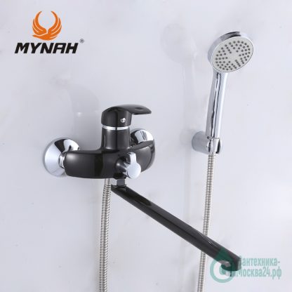 Смеситель MYNAH M2203I черный для ванны с душем (6)