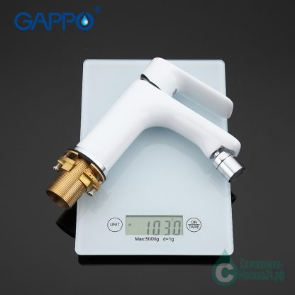 Смеситель GAPPO NOAR G5048 для биде белый глянец (6)